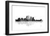 Louisville Kentucky Skyline BG 1-Marlene Watson-Framed Giclee Print