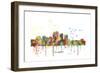 Louisville Kentucky Skyline MCLR 1-Marlene Watson-Framed Giclee Print