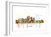 Louisville Kentucky Skyline MCLR 1-Marlene Watson-Framed Giclee Print