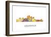 Louisville Kentucky Skyline-Marlene Watson-Framed Giclee Print