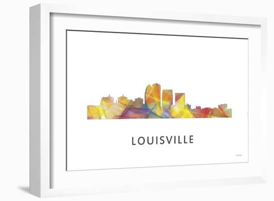 Louisville Kentucky Skyline-Marlene Watson-Framed Giclee Print