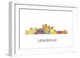 Louisville Kentucky Skyline-Marlene Watson-Framed Giclee Print