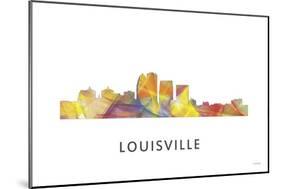 Louisville Kentucky Skyline-Marlene Watson-Mounted Giclee Print