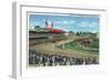 Louisville, Kentucky - Souvenir of the Kentucky Derby; Race Scene-Lantern Press-Framed Art Print