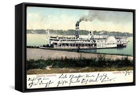 Louisville Kentucky, Steamer Louisville, Dampfschiff-null-Framed Stretched Canvas