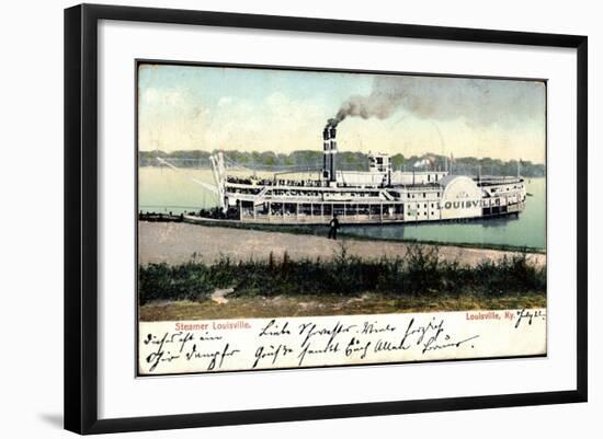 Louisville Kentucky, Steamer Louisville, Dampfschiff-null-Framed Giclee Print