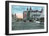 Louisville, Kentucky - Union Station, Louisville and Nashville Office Bldg from Broadway-Lantern Press-Framed Art Print