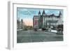 Louisville, Kentucky - Union Station, Louisville and Nashville Office Bldg from Broadway-Lantern Press-Framed Art Print