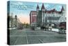 Louisville, Kentucky - Union Station, Louisville and Nashville Office Bldg from Broadway-Lantern Press-Stretched Canvas