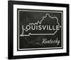 Louisville, Kentucky-John W^ Golden-Framed Art Print