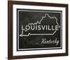 Louisville, Kentucky-John W^ Golden-Framed Art Print