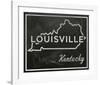 Louisville, Kentucky-John W^ Golden-Framed Art Print