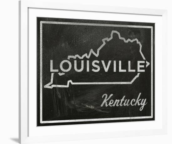 Louisville, Kentucky-John W^ Golden-Framed Art Print