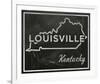 Louisville, Kentucky-John W^ Golden-Framed Art Print