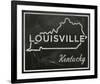 Louisville, Kentucky-John W^ Golden-Framed Art Print