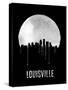 Louisville Skyline Black-null-Stretched Canvas