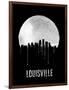 Louisville Skyline Black-null-Framed Art Print