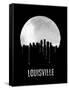 Louisville Skyline Black-null-Framed Stretched Canvas