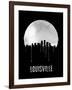 Louisville Skyline Black-null-Framed Art Print