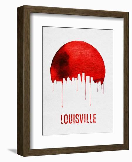 Louisville Skyline Red-null-Framed Art Print