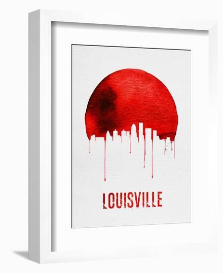 Louisville Skyline Red-null-Framed Art Print