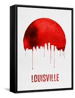 Louisville Skyline Red-null-Framed Stretched Canvas