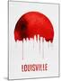 Louisville Skyline Red-null-Mounted Art Print