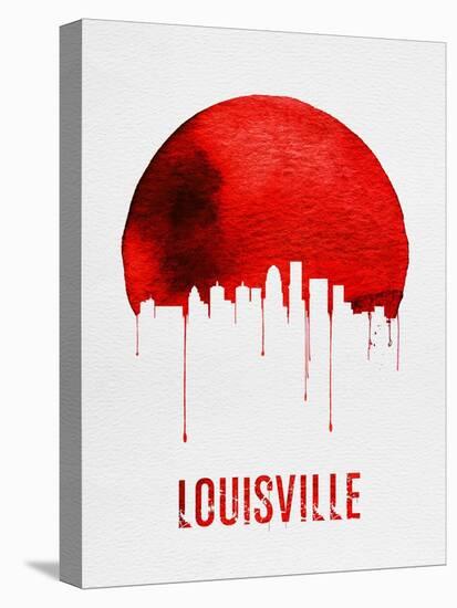 Louisville Skyline Red-null-Stretched Canvas