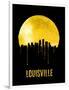 Louisville Skyline Yellow-null-Framed Art Print