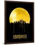 Louisville Skyline Yellow-null-Framed Art Print