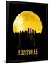 Louisville Skyline Yellow-null-Framed Art Print