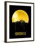 Louisville Skyline Yellow-null-Framed Art Print