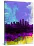 Louisville Watercolor Skyline-NaxArt-Stretched Canvas