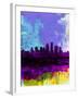 Louisville Watercolor Skyline-NaxArt-Framed Art Print