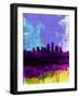 Louisville Watercolor Skyline-NaxArt-Framed Art Print