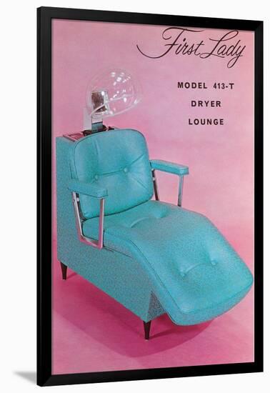 Lounge Chair for Hair Dryer-null-Framed Art Print