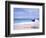 Lounge Chairs and Umbrella on the Beach-Bill Bachmann-Framed Photographic Print