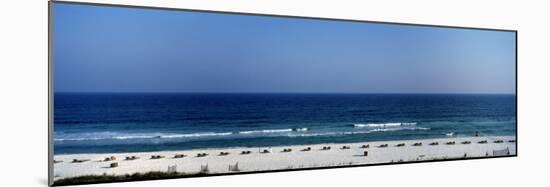 Lounge Chairs on the Beach, Pensacola Beach, Escambia County, Florida, USA-null-Mounted Photographic Print