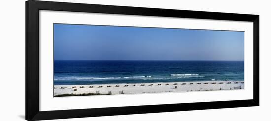 Lounge Chairs on the Beach, Pensacola Beach, Escambia County, Florida, USA-null-Framed Photographic Print