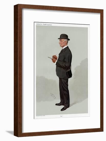 Lounge Suit 1908-Leslie Ward-Framed Art Print