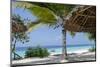 Lounges under Umbrella at the Shore of Indian Ocean, Zanzibar, Tanzania, Africa-ppart-Mounted Photographic Print