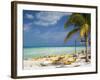 Lounging Chairs, Isla Mujeres, Quintana Roo, Mexico-Julie Eggers-Framed Photographic Print