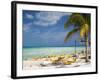 Lounging Chairs, Isla Mujeres, Quintana Roo, Mexico-Julie Eggers-Framed Photographic Print