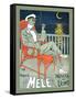 Lounging in Mele Fashion and under a Crescent Moon-Franz Laskoff-Framed Stretched Canvas