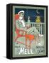 Lounging in Mele Fashion and under a Crescent Moon-Franz Laskoff-Framed Stretched Canvas