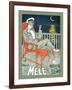 Lounging in Mele Fashion and under a Crescent Moon-Franz Laskoff-Framed Art Print