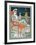 Lounging in Mele Fashion and under a Crescent Moon-Franz Laskoff-Framed Art Print