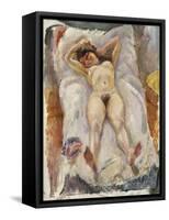 Lounging Nude-Jules Pascin-Framed Stretched Canvas