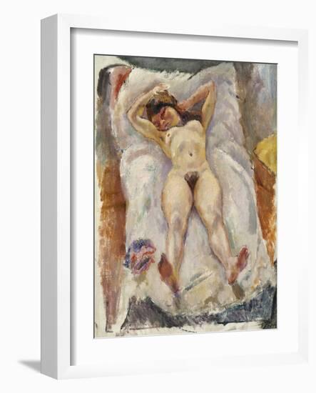 Lounging Nude-Jules Pascin-Framed Giclee Print