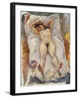 Lounging Nude-Jules Pascin-Framed Giclee Print